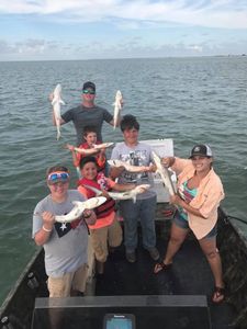 6 people fishing in TX