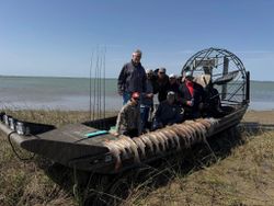 Group of 7 people fishing in Port O'Connor