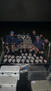 5 people fishing on the shore in TX