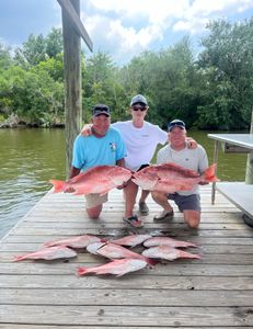 Three anglers fishing in Hopedale