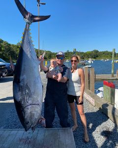 Blackfin tuna caught while fishing in MA