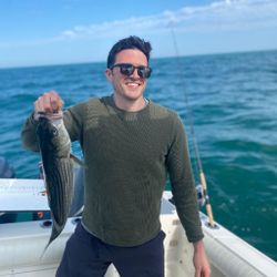 One person fishing in MA