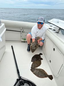 Two summer flounder caught in MA