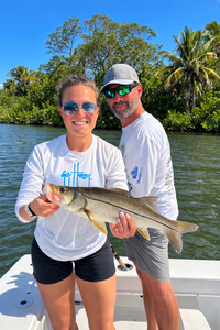 Snook fishing success in Port Salerno FL with freshly caught fish displayed on boat