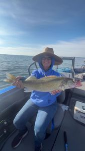 Angler enjoying fishing in ND