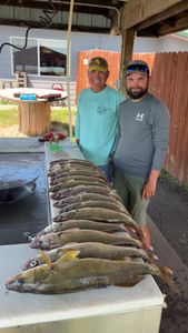 Two people fishing in ND