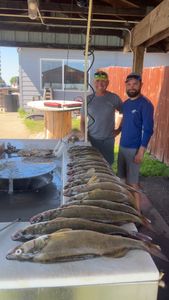 Two people fishing in Beulah