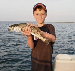 Thrilling First Speckled Trout at Corpus Christi!