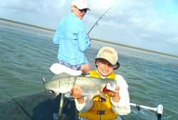 Proud Duo with Corpus Christi Charters Trout!