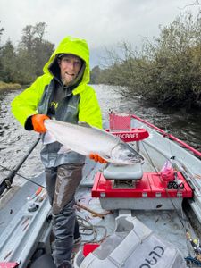 One lake trout being caught while fishing in Tillamook