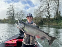 Chinook Salmon caught while fishing in Tillamook