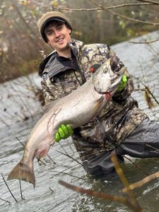 Coho salmon caught while fishing in OR