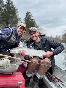 Two people fishing in OR