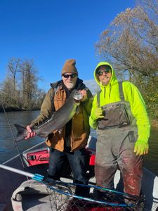 Two people fishing in Tillamook