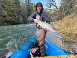 Angler fishing in Oregon