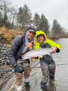 Rainbow trout caught in Tillamook during a fishing trip