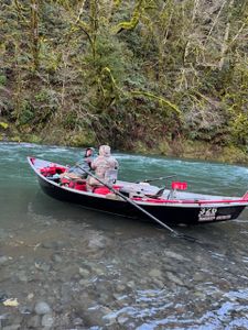 A scenic view of the Tillamook coastline with fishing gear