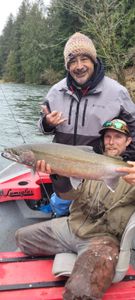 Rainbow trout caught while fishing in OR