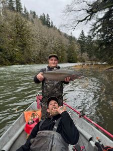 Two people fishing in Tillamook