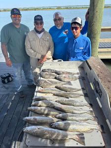 4 anglers caught 3 fish while fishing in TX