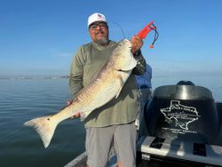 Large redfish caught while fishing in Corpus Christi TX waters