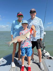 Redfish caught during fishing trip in Corpus Christi TX