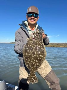 Southern flounder caught fishing in Corpus Christi TX waters