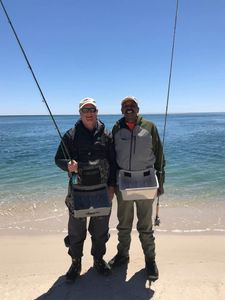 Professional surf casting Cape Cod guide.