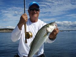Professional surf casting Cape Cod guide.