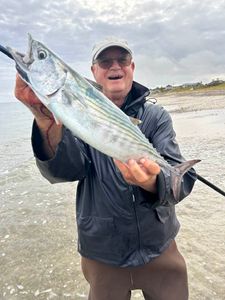 Fisherman in East Sandwich with big 22-inch catch