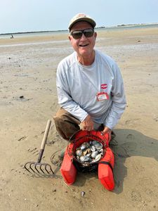 Lone angler fishing in Massachusetts