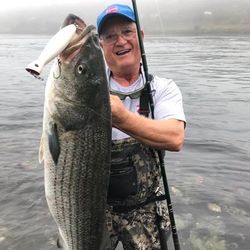 Striped bass caught while fishing in East Sandwich