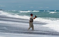Person fishing in East Sandwich