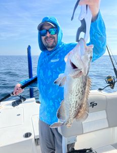 Gag grouper, a 25-inch fish, caught while fishing in SC