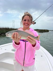 Redfish, 18 inches, caught at Mount Pleasant