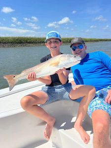 Redfish caught on fishing trip in Mount Pleasant