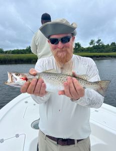 Spotted weakfish caught in Mount Pleasant