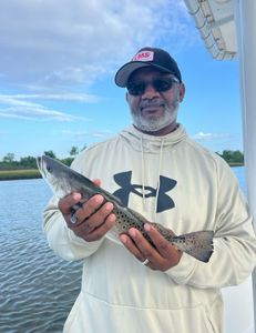Spotted weakfish caught while fishing in Mount Pleasant