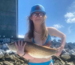 2 small fish caught while fishing in South Carolina