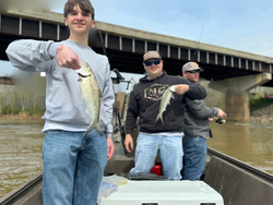 Two anglers with 13-inch fish caught in Weldon