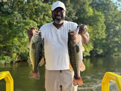 Two Largemouth Bass caught in Weldon