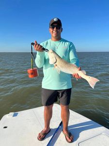 Lone angler fishing in Texas