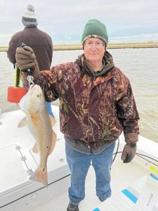 Redfish catch in Matagorda, Texas
