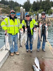 6 bluefish caught fishing in OR