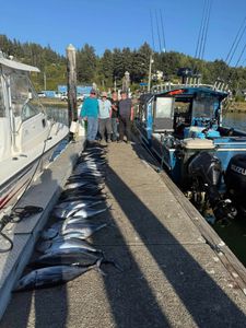 Four anglers fishing in Reedsport