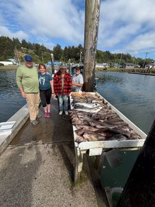 Four people fishing in Reedsport