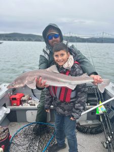 Two people fishing in Reedsport