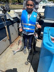 Angler fishing with rod in Oregon