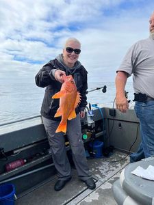 Angler enjoying fishing in Reedsport