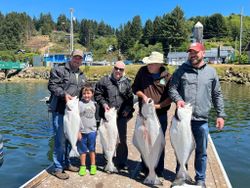 Four big fish caught by five people fishing in OR